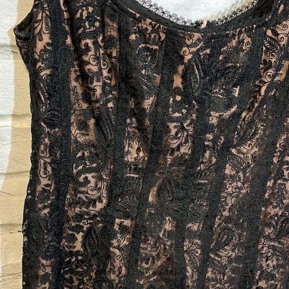 Nanette Lepore Black Lace Cordet Style Top - Picture 4 of 7